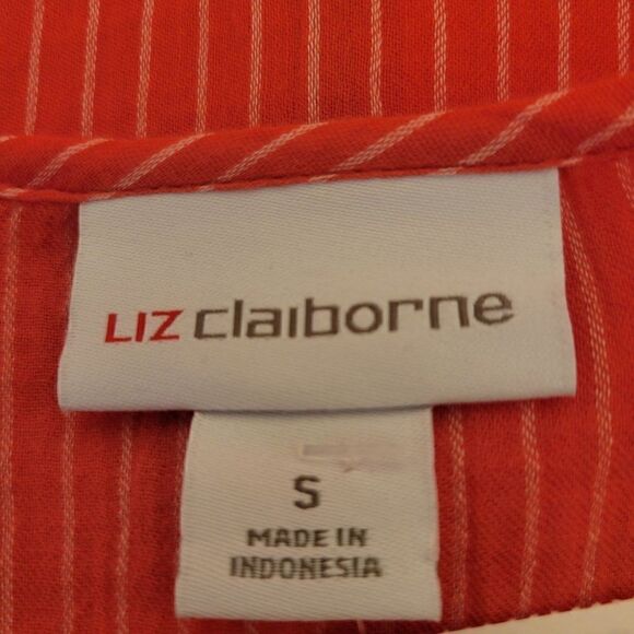 Liz Claiborne Striped Tunic Top (Size S) - Picture 5 of 7